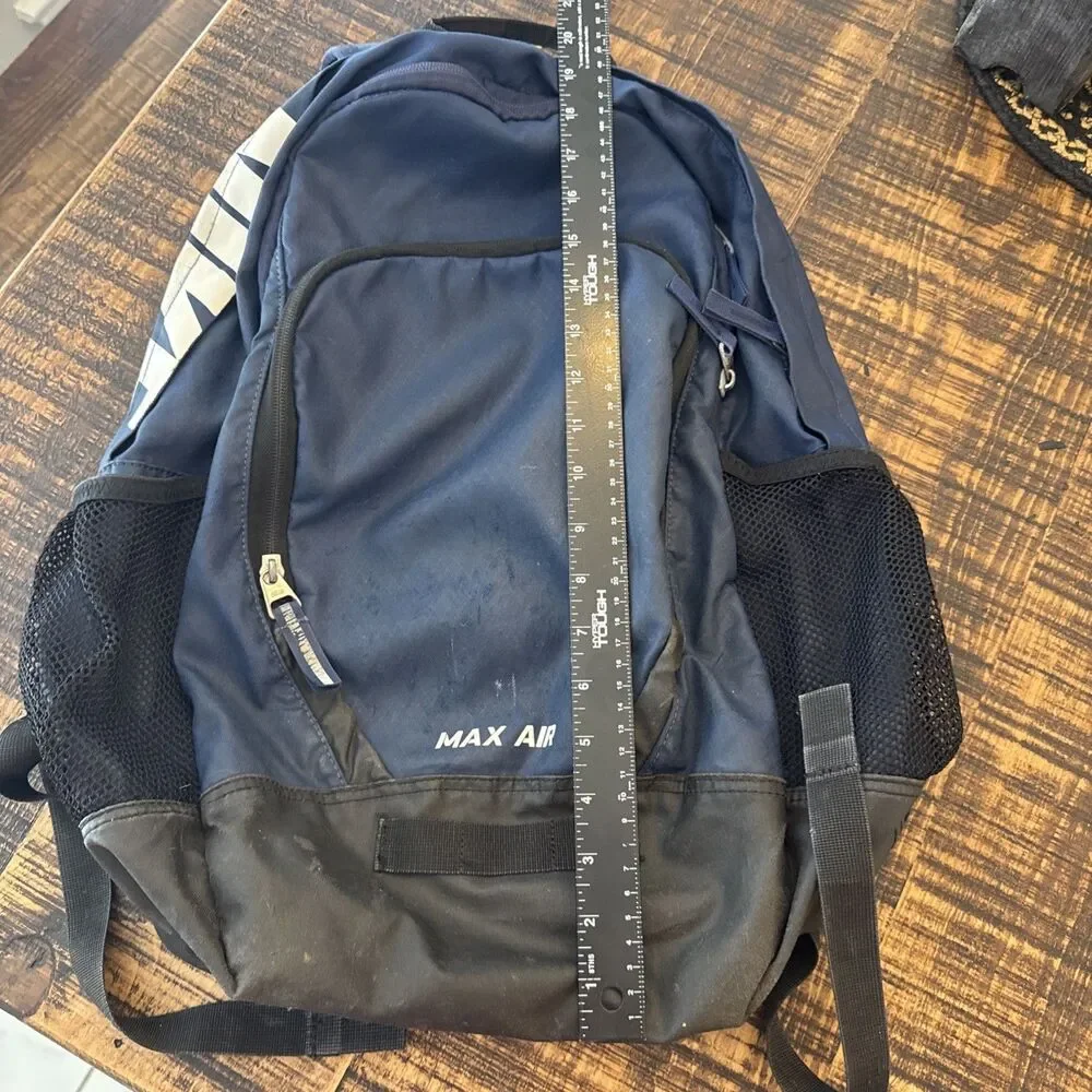 Nike Max Air Backpack Black White Classic Bookbag School Sports Gym Travel Bag